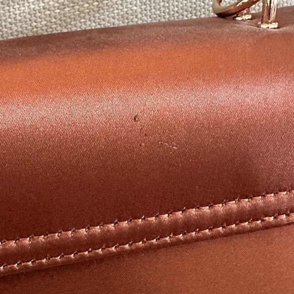 Embroidered Brown Saddle Crossbody Bag with Floral Accent - Picture 8 of 9